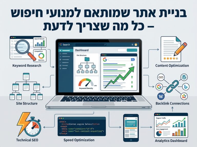 בניית אתר שמותאם למנועי חיפוש