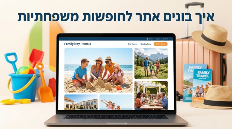 איך בונים אתר לחופשות משפחתיות: המדריך המלא ליצירת פלטפורמה מנצחת